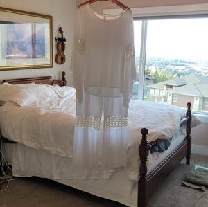 Elan Ivory Sheer Outfit